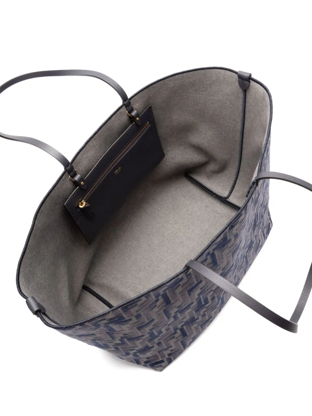 FENDI large Roll FF-pattern tote bag Grijs