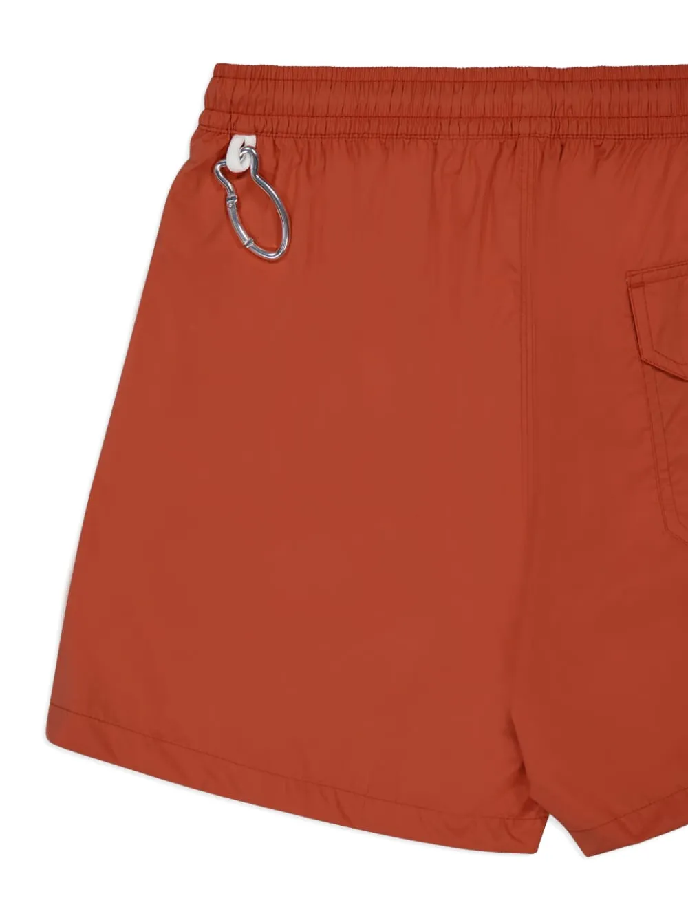 Fedeli Madeira Drawstring-waist Swim Shorts In Burgundy