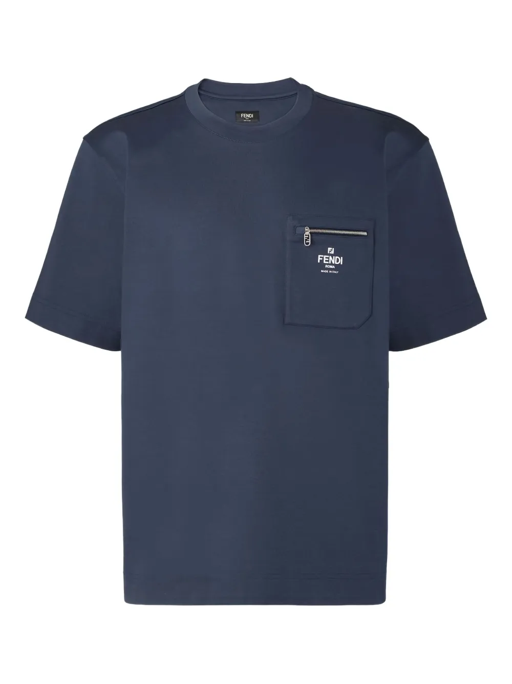FENDI pocket logo T-shirt | Blue | Image 1