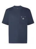 FENDI pocket logo T-shirt - Blue