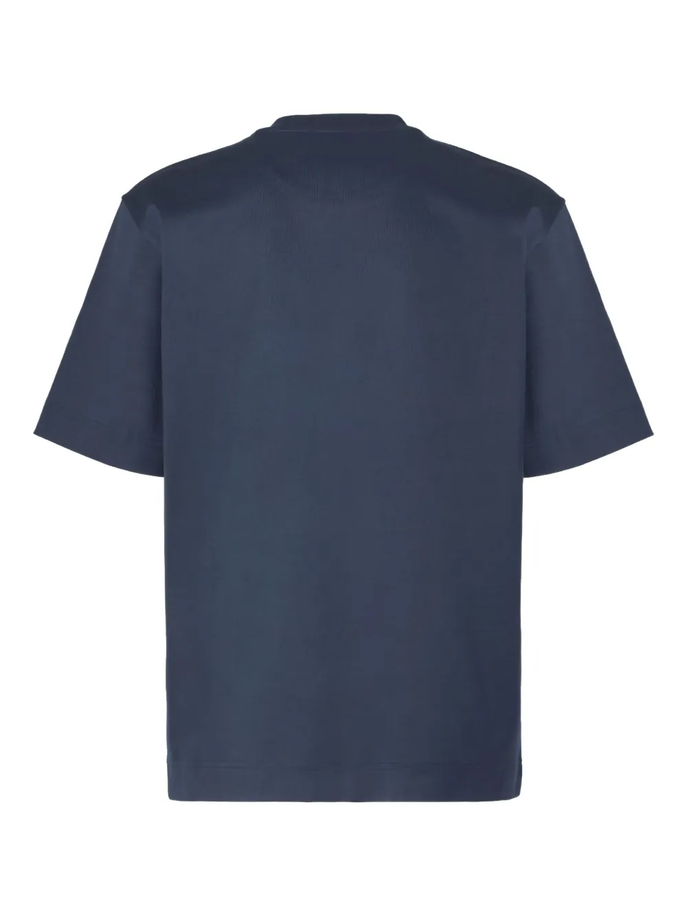 FENDI T-shirt met zak en logo - Blauw