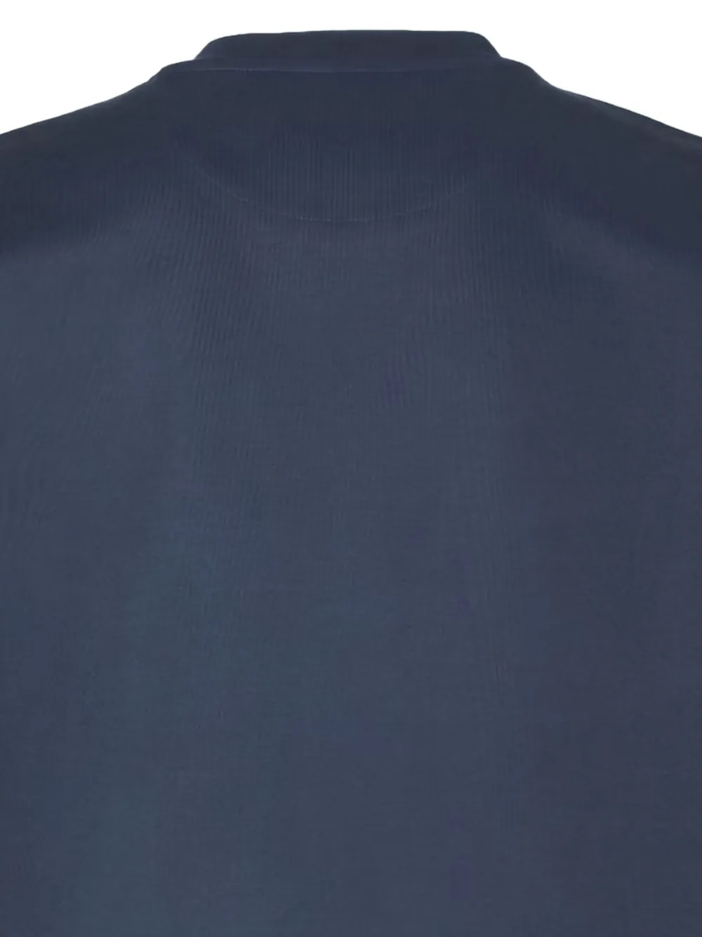 Fendi Crew-neck T-shirt With Zip Pocket In Blue