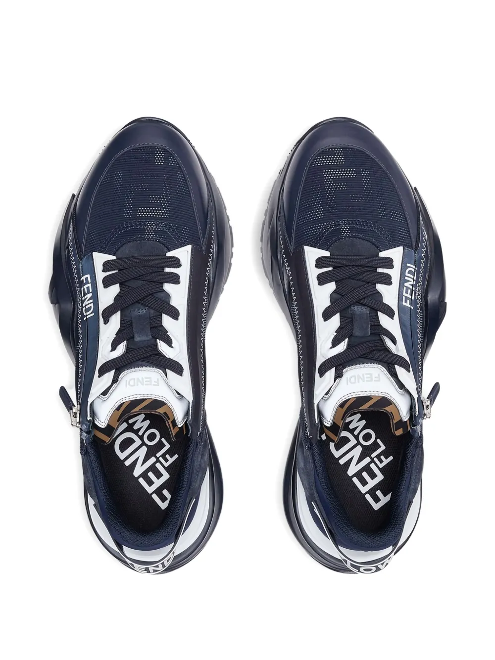 FENDI leather sneakers Blue