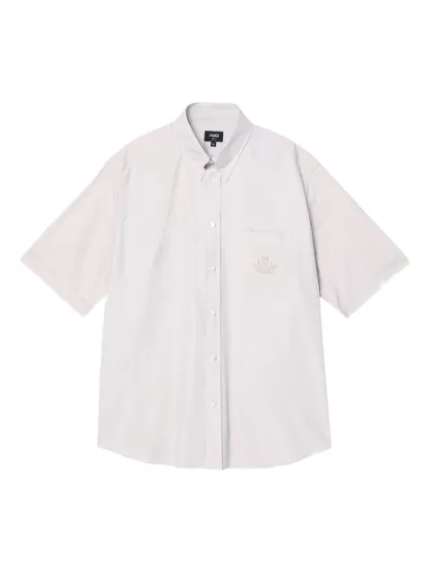 FENDI camisa manga corta con bolsillo bordado