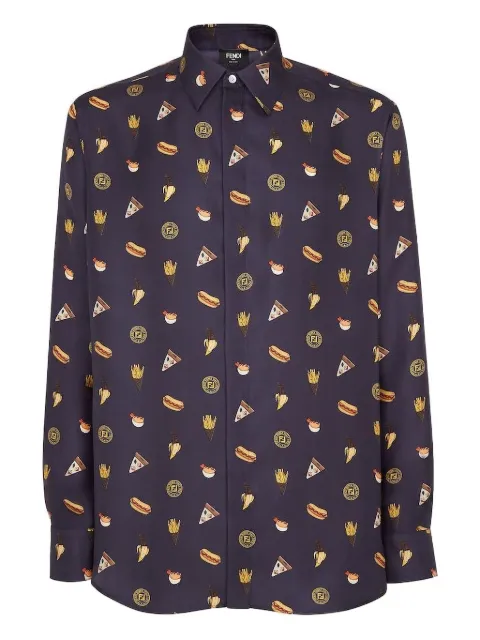FENDI graphic-print shirt