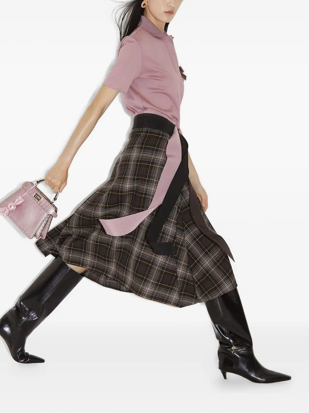 FENDI small Peekaboo ISeeU tote bag Roze