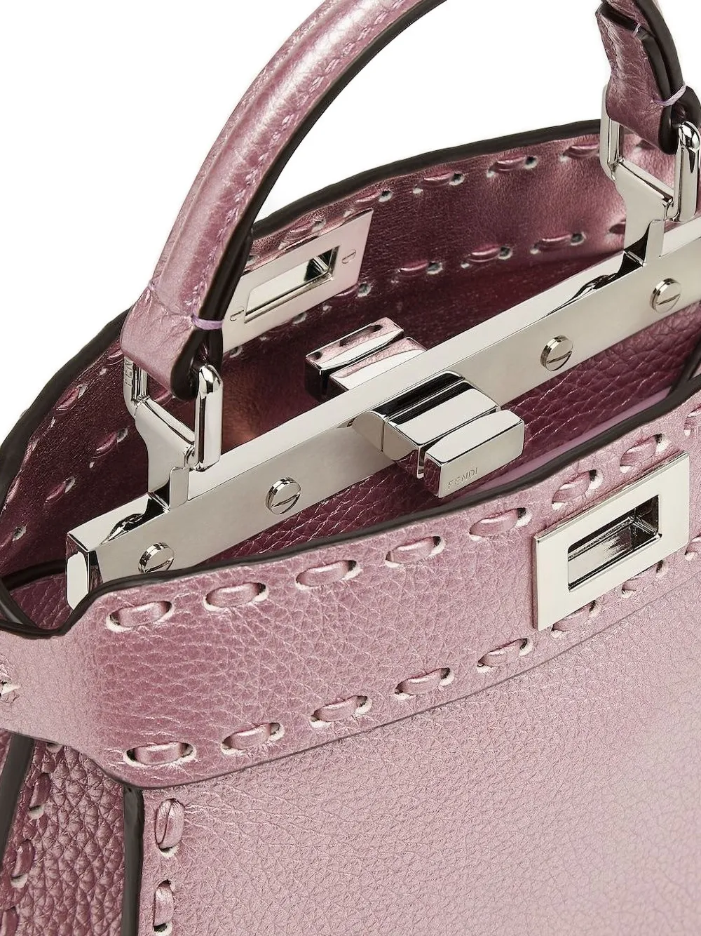 FENDI small Peekaboo ISeeU tote bag Roze