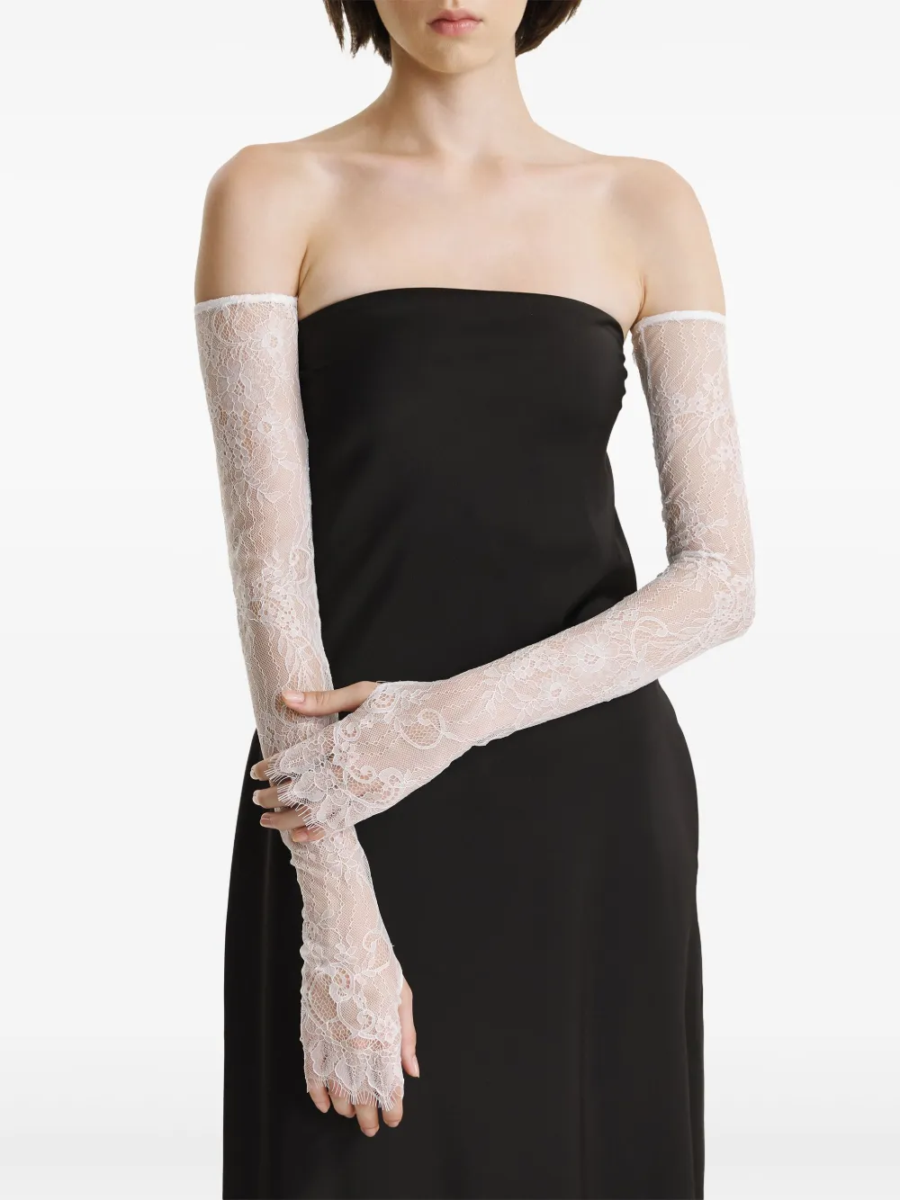 2310 STUDIO floral-lace gloves | White | Image 1