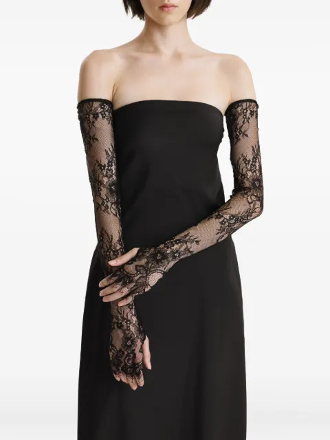 2310 STUDIO floral-lace gloves