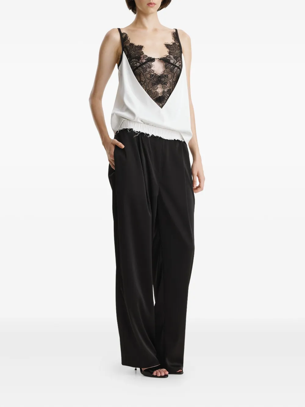 2310 STUDIO Broek met zijzak - Zwart