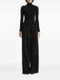 2310 STUDIO draped high-neck top - Black