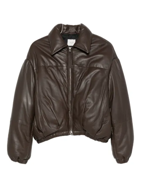 Alysi quilted leather jacket