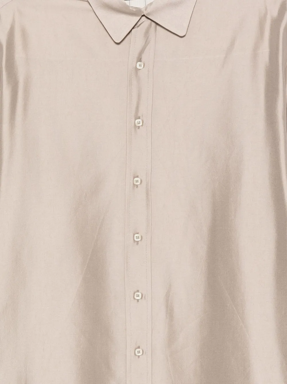 Alysi long-sleeve button-up shirt Beige