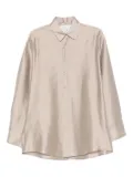 Alysi long-sleeve button-up shirt - Neutrals