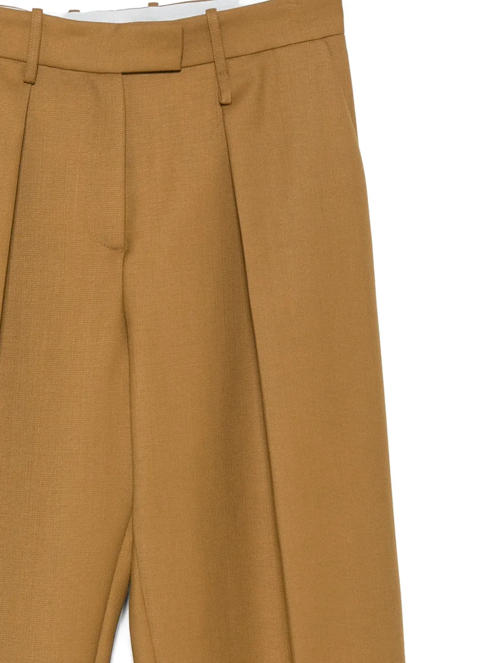 Alysi pleated-details trousers Beige