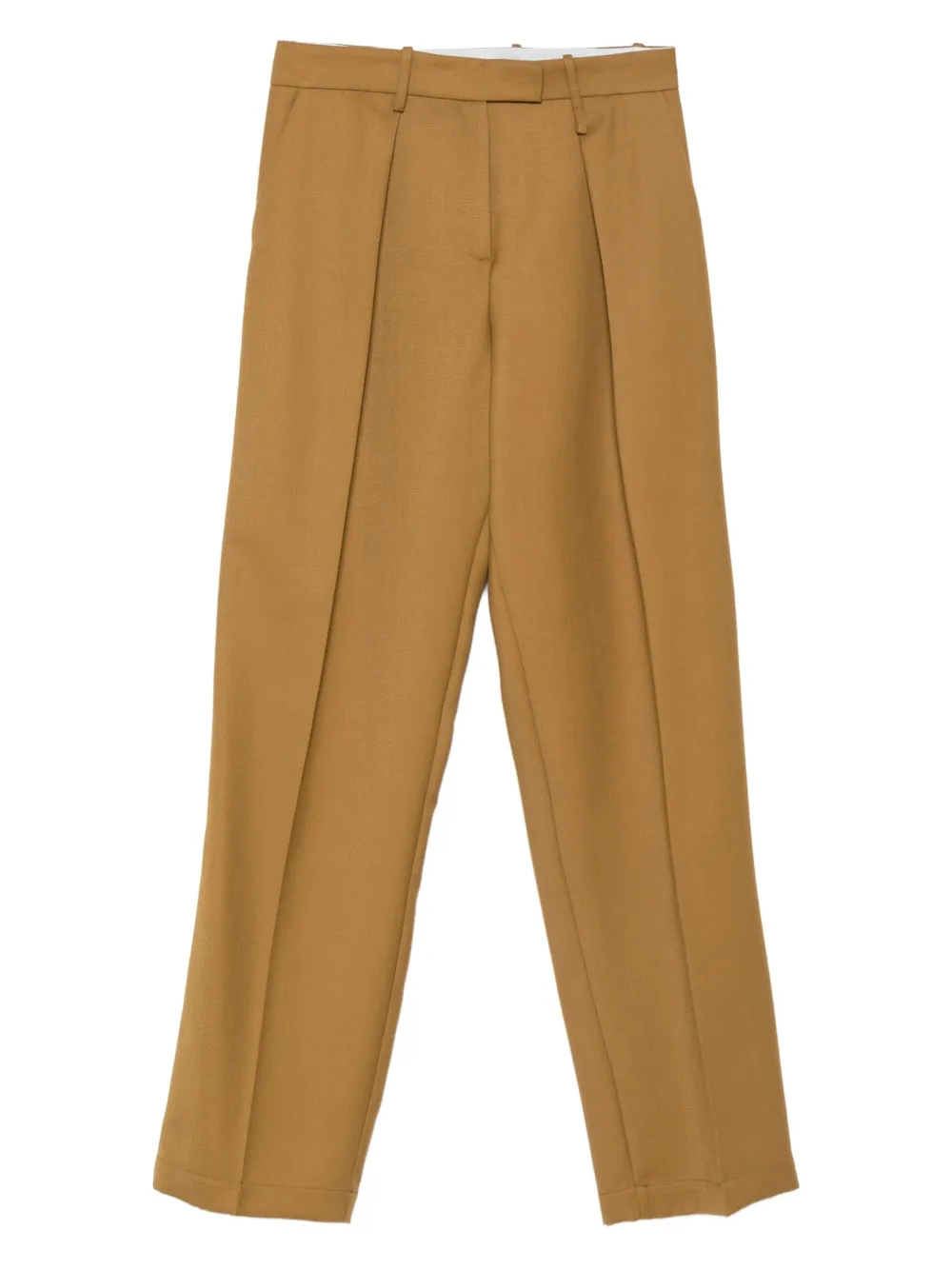 Alysi Broek met geplooide details Beige
