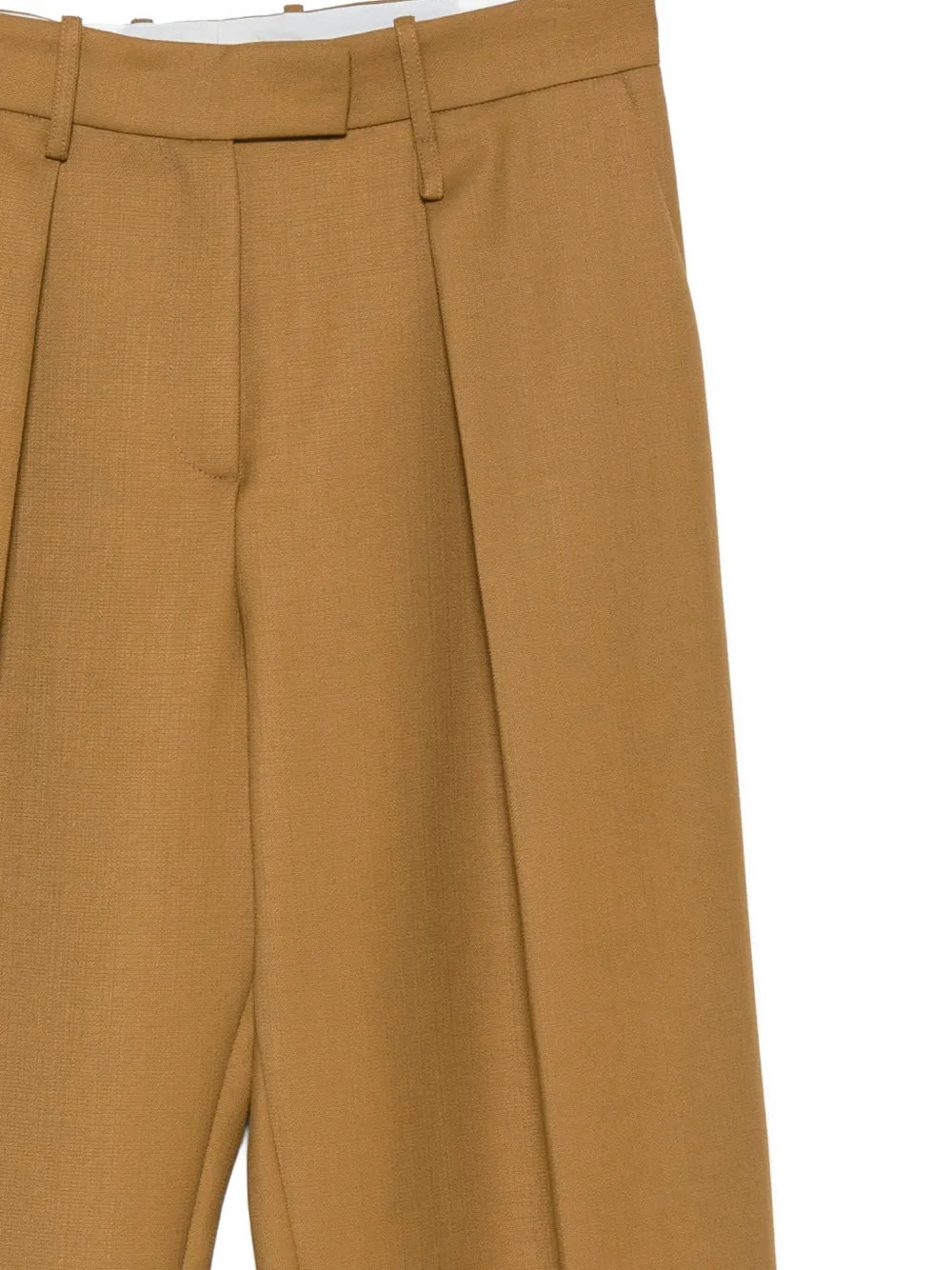  Alysi Pleated-details Trousers - Neutrals 