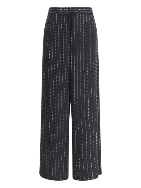 Giorgio Armani sequin-embellished pinstripe trousers