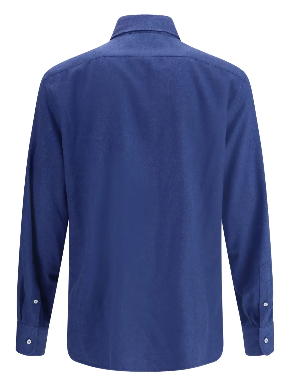 Brunello Cucinelli button-cuff long-sleeve shirt - Blauw