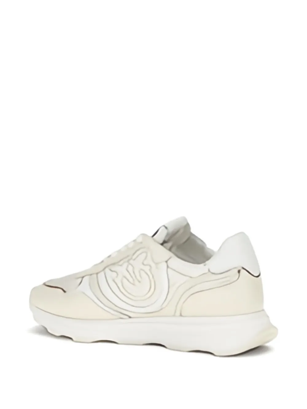 PINKO Zoe leren sneakers met logodetail Wit