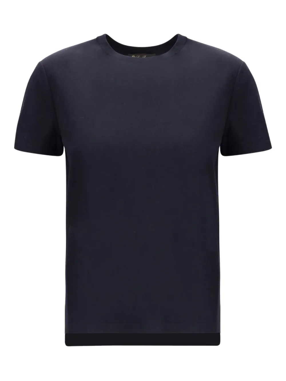Loro Piana crew-neck cotton T-shirt | Blue | Image 1