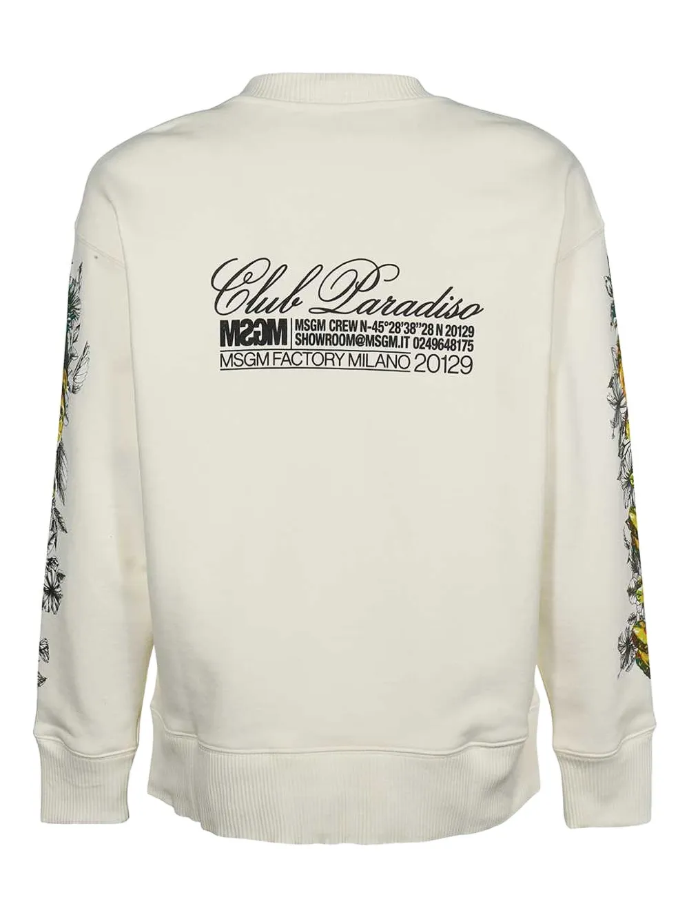 MSGM graphic-print sweatshirt Beige