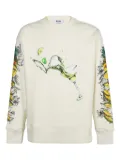 MSGM graphic-print sweatshirt - Neutrals