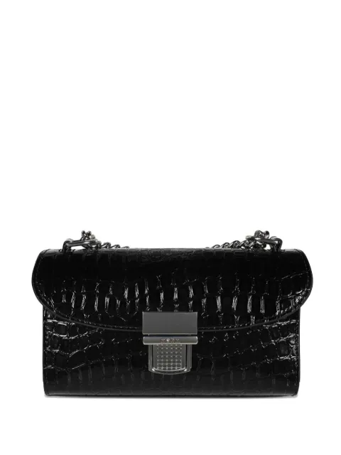 MSGM crocodile-effect chain cross body bag