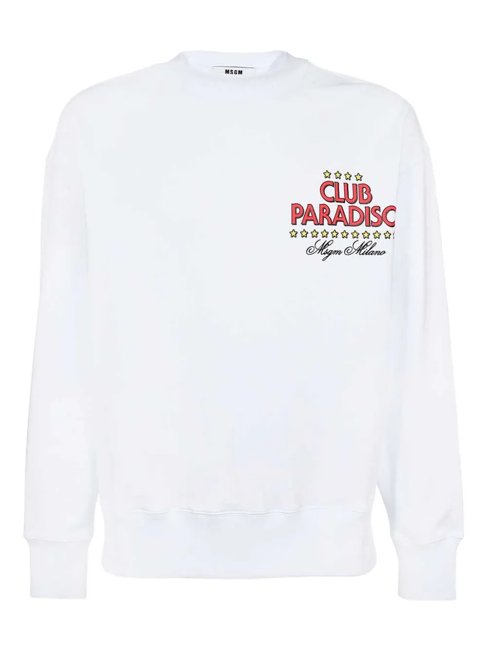 MSGM Club Paradiso cotton sweatshirt Wit