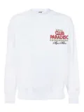 MSGM Club Paradiso cotton sweatshirt - White