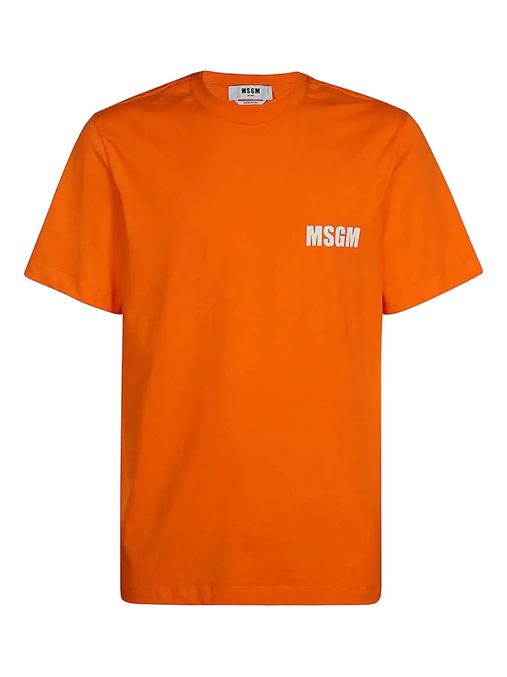 MSGM Katoenen T-shirt met logoprint Oranje