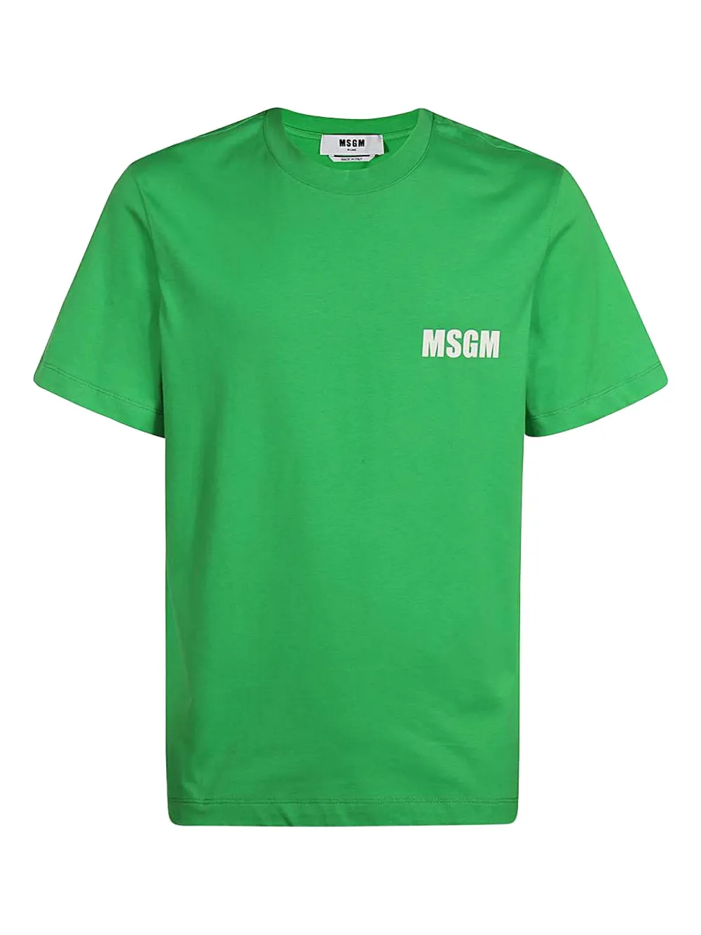 MSGM Katoenen T-shirt met logoprint Groen