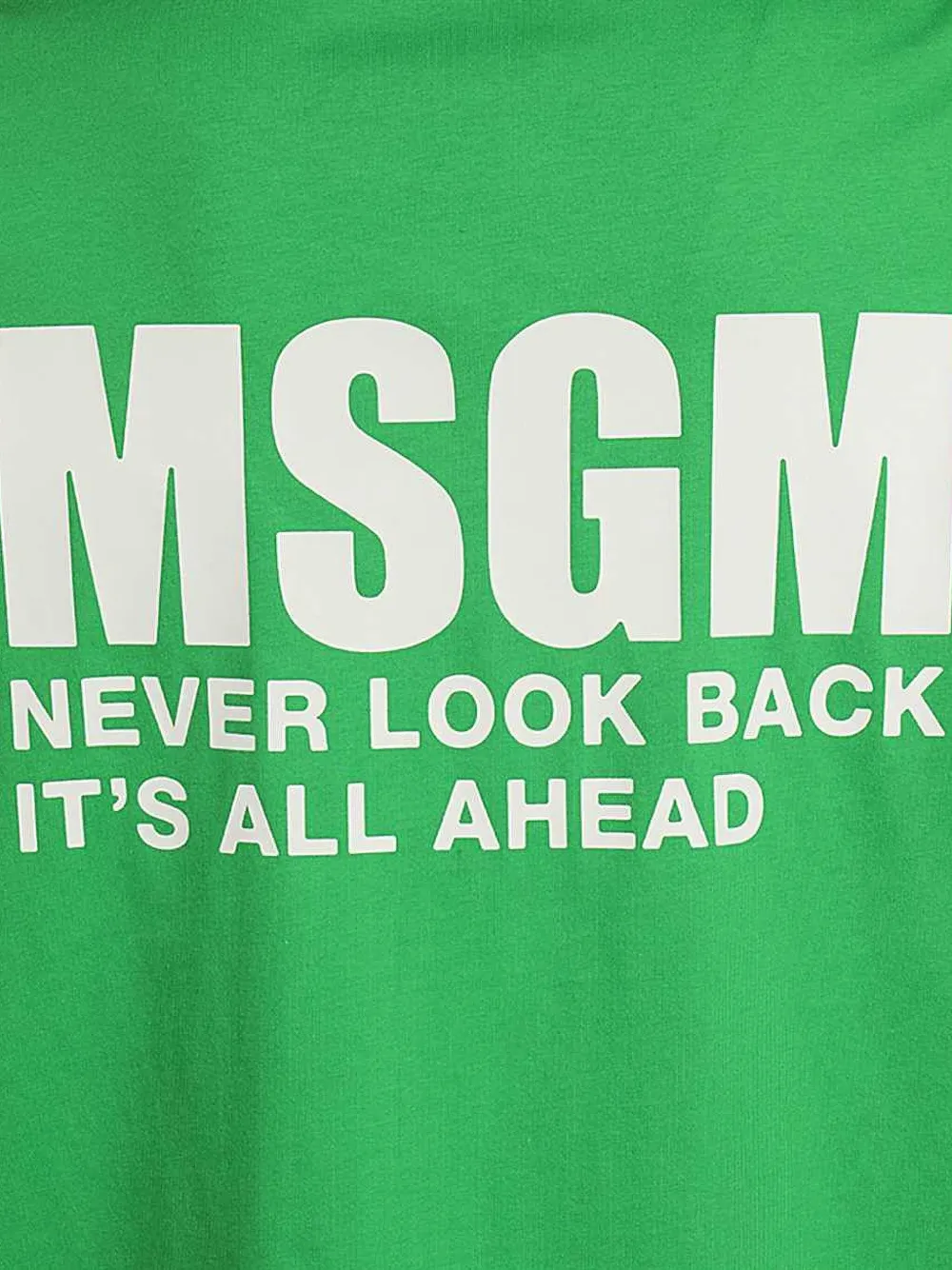 MSGM Katoenen T-shirt met logoprint Groen