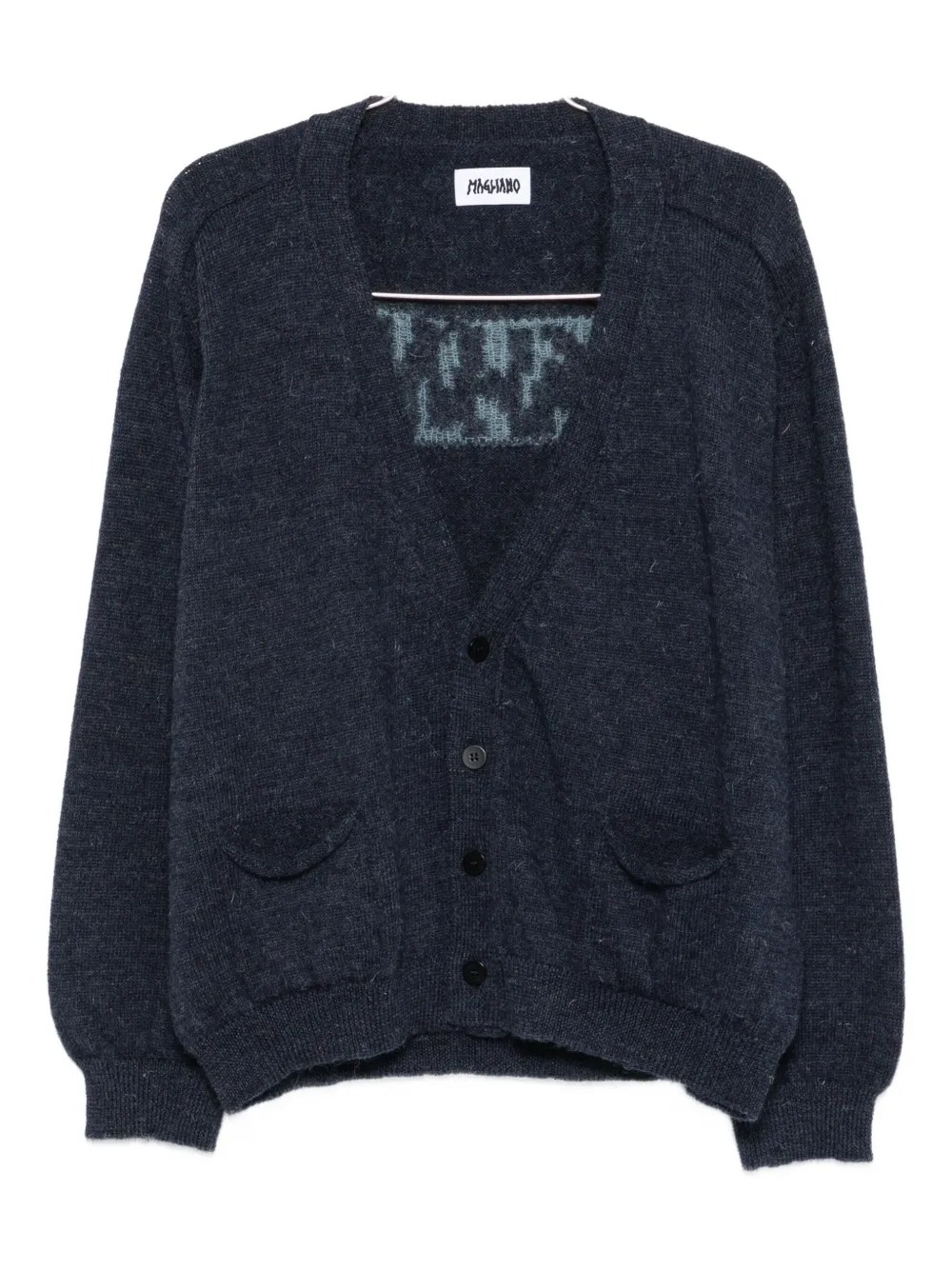 Magliano Grampa Buttoned-up Cardigan In Blue