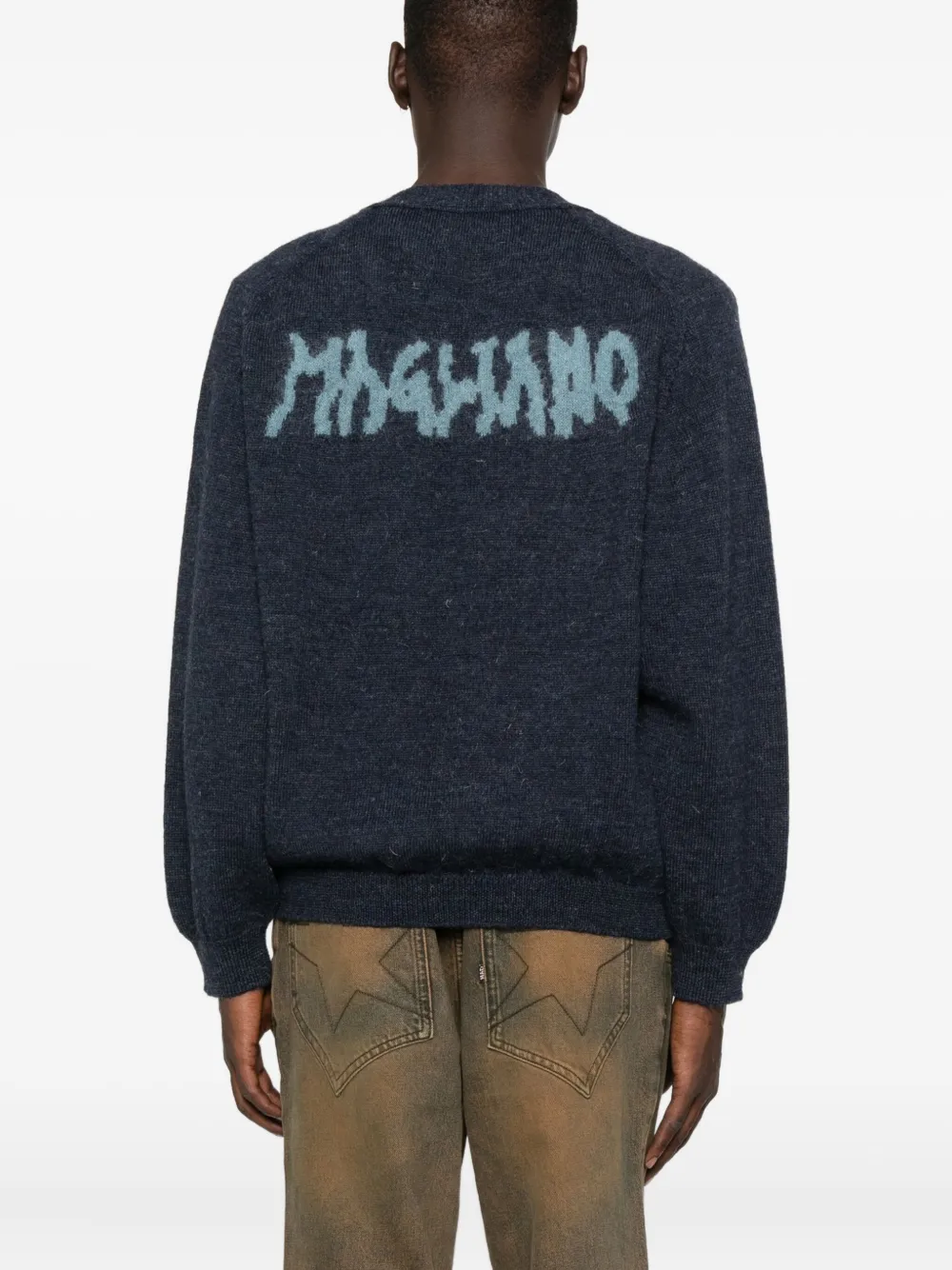 Magliano Grampa Buttoned-up Cardigan In Blue