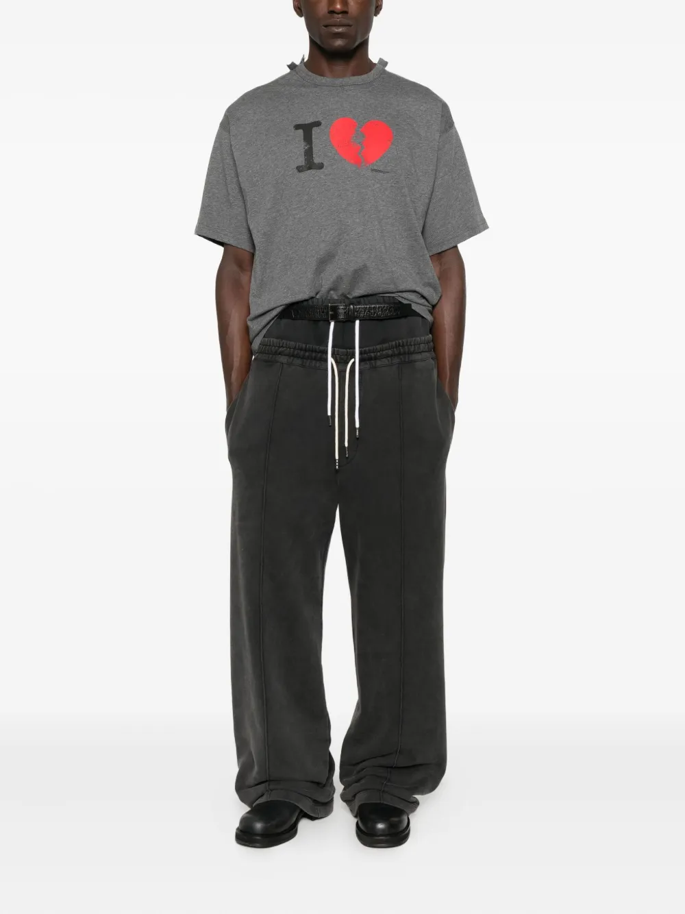 Magliano broken-heart graphic T-shirt - Grijs