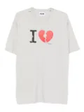 Magliano broken-heart graphic T-shirt - Grey