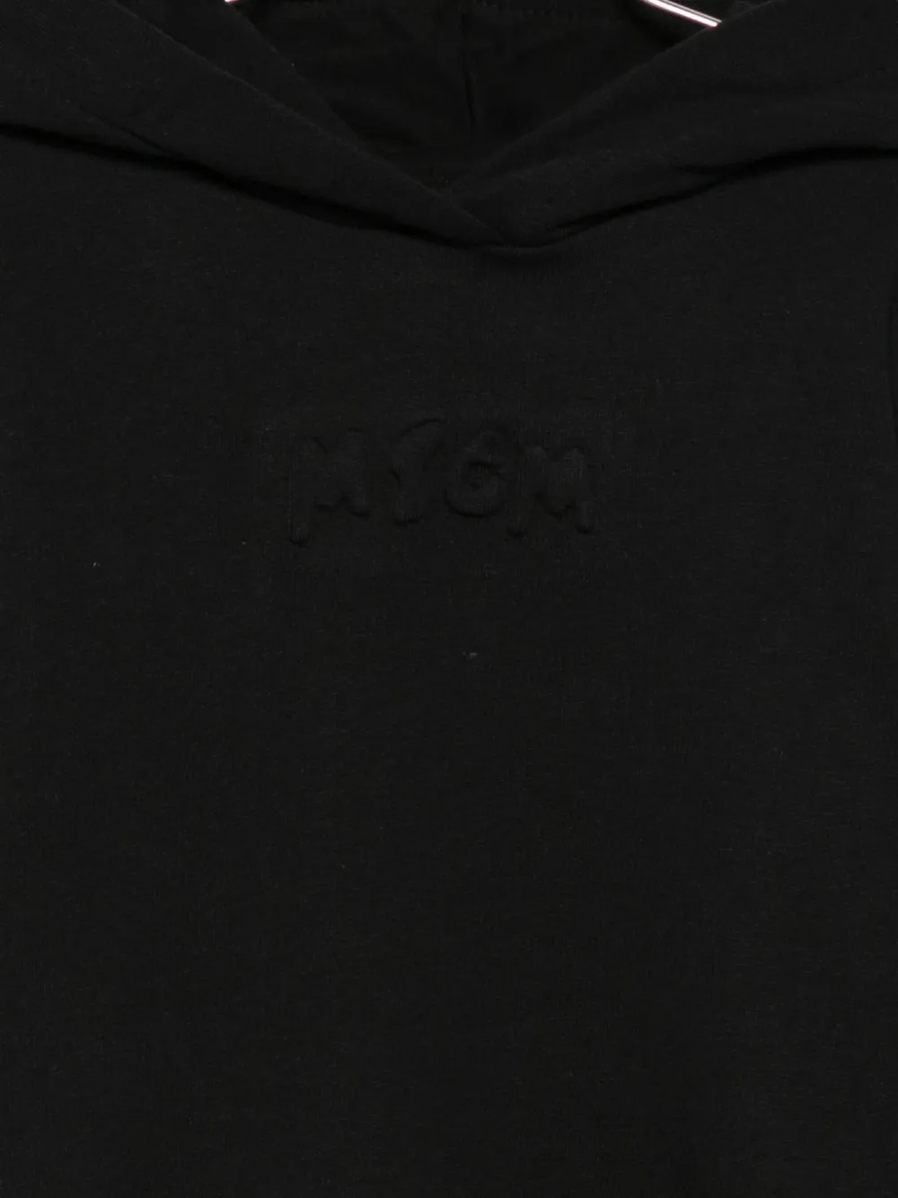 MSGM Kids hooded flap-pocket dress Zwart