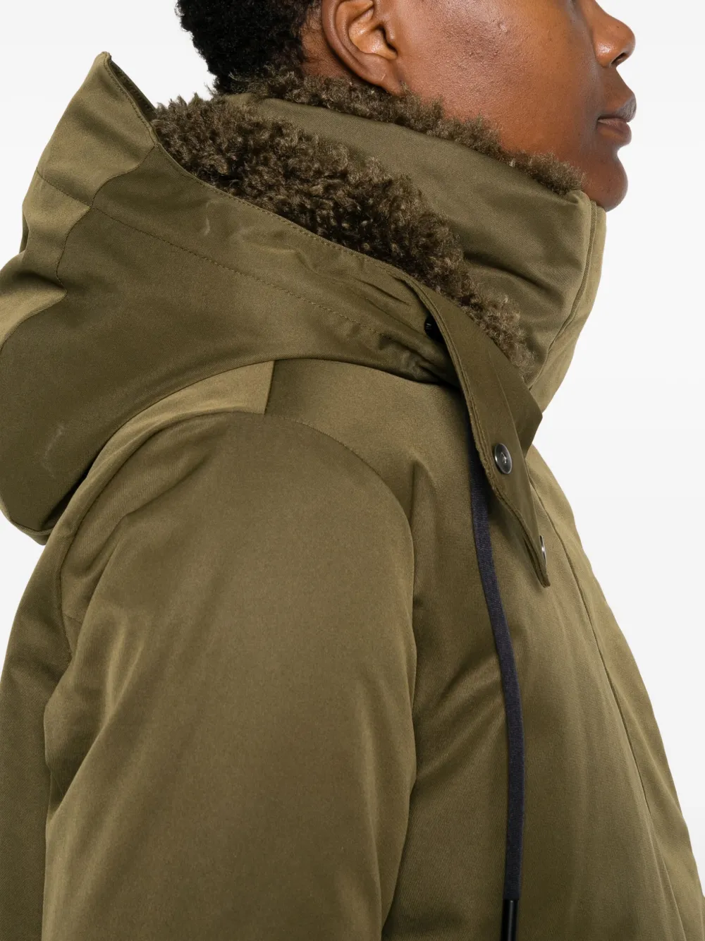 Save The Duck Hooded Coat In Green