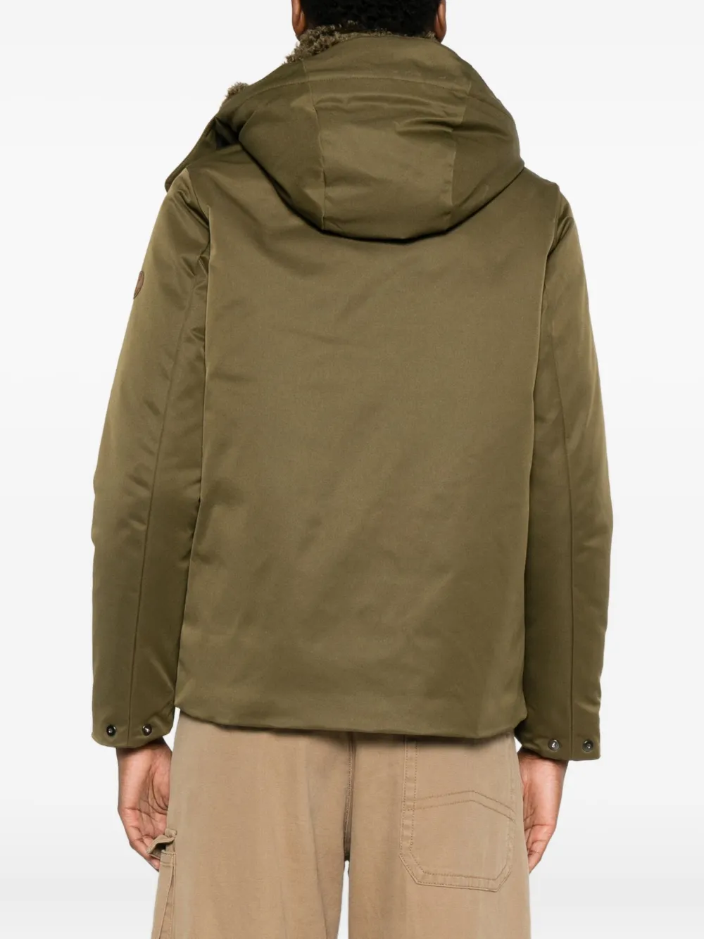 Save The Duck Hooded Coat In Green