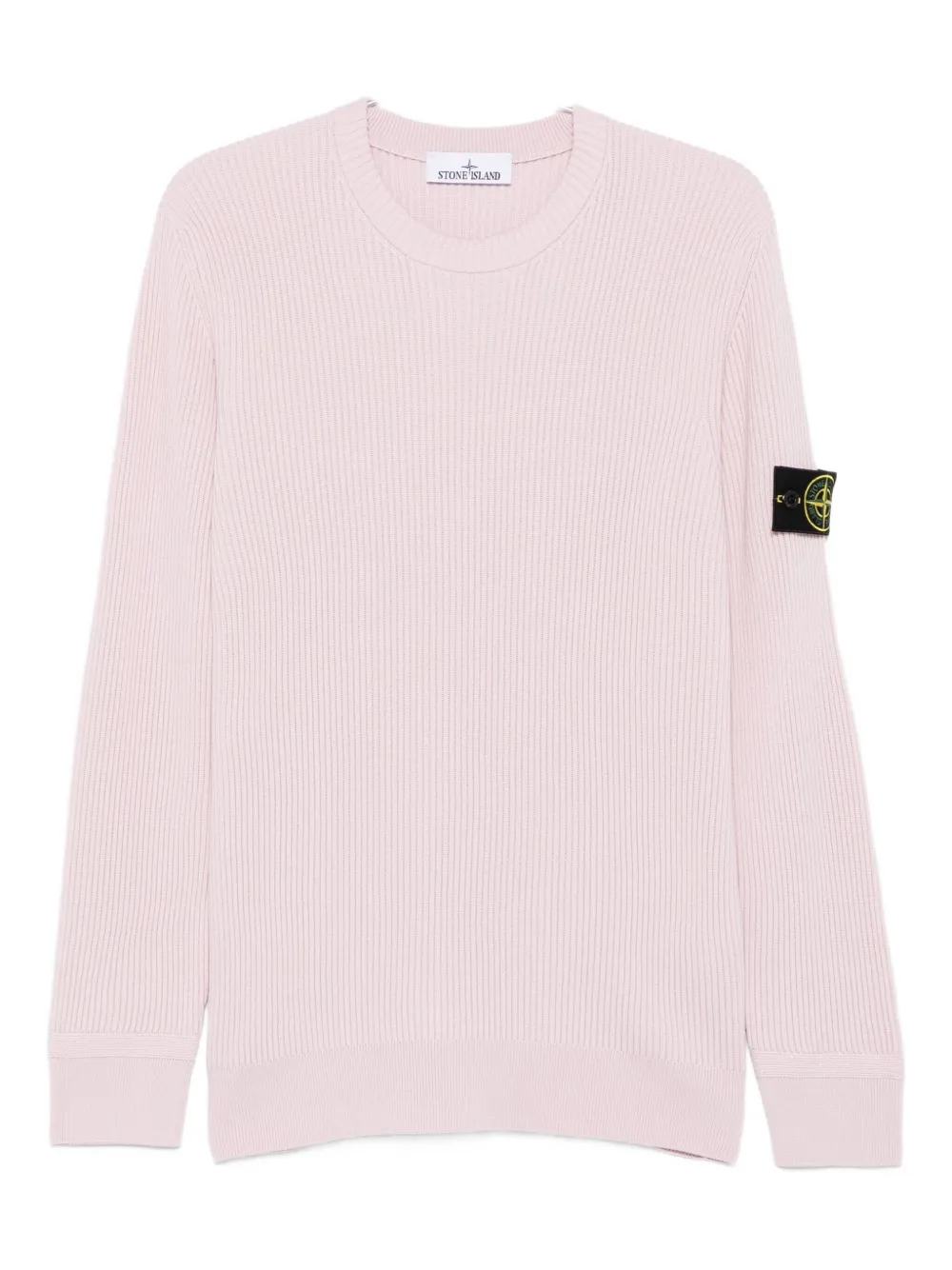Stone Island Pink 5100053 Full Rib Rws Wool Sweater In Pink