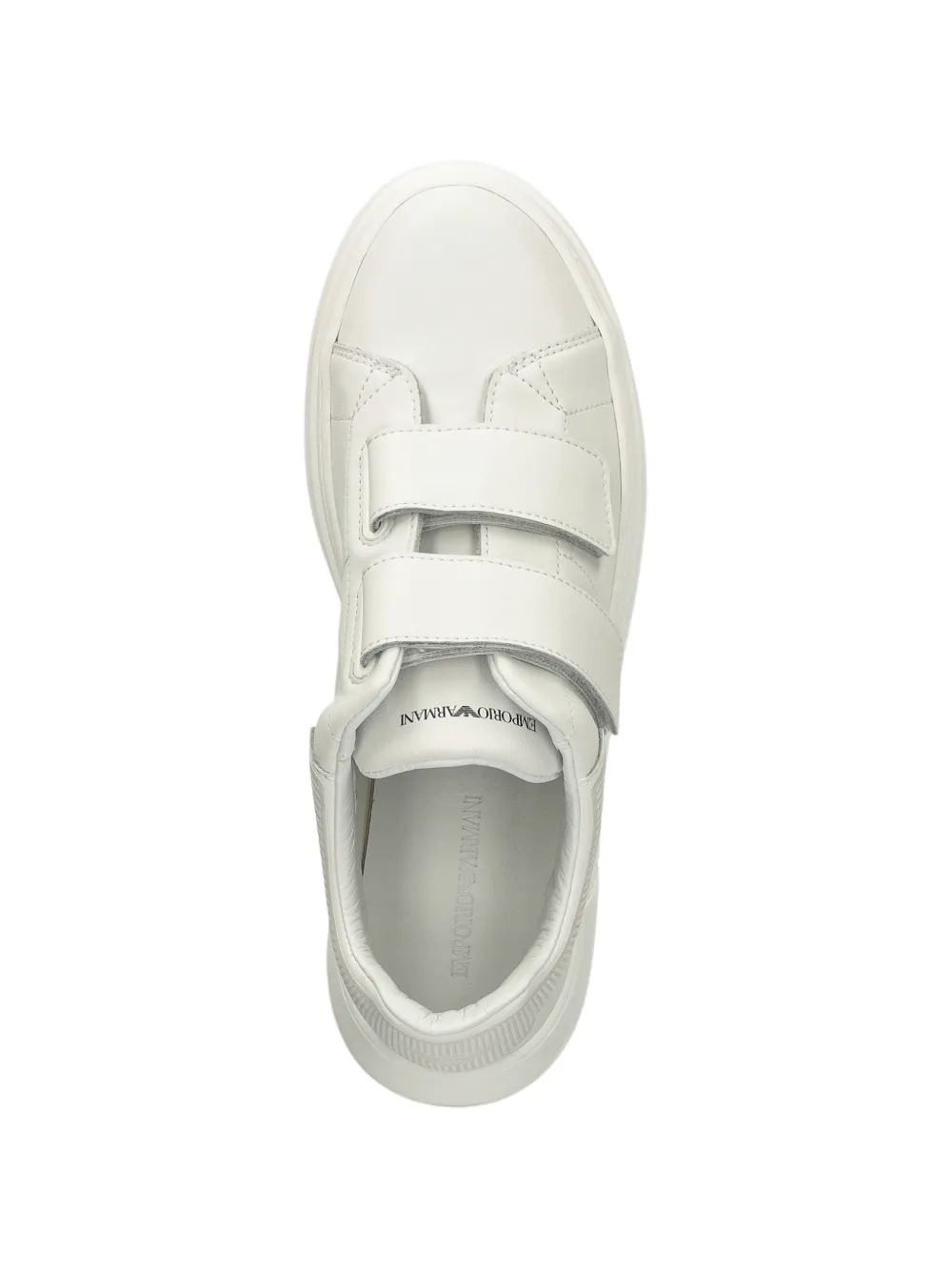 Emporio Armani Kids Sneakers met klittenband Wit
