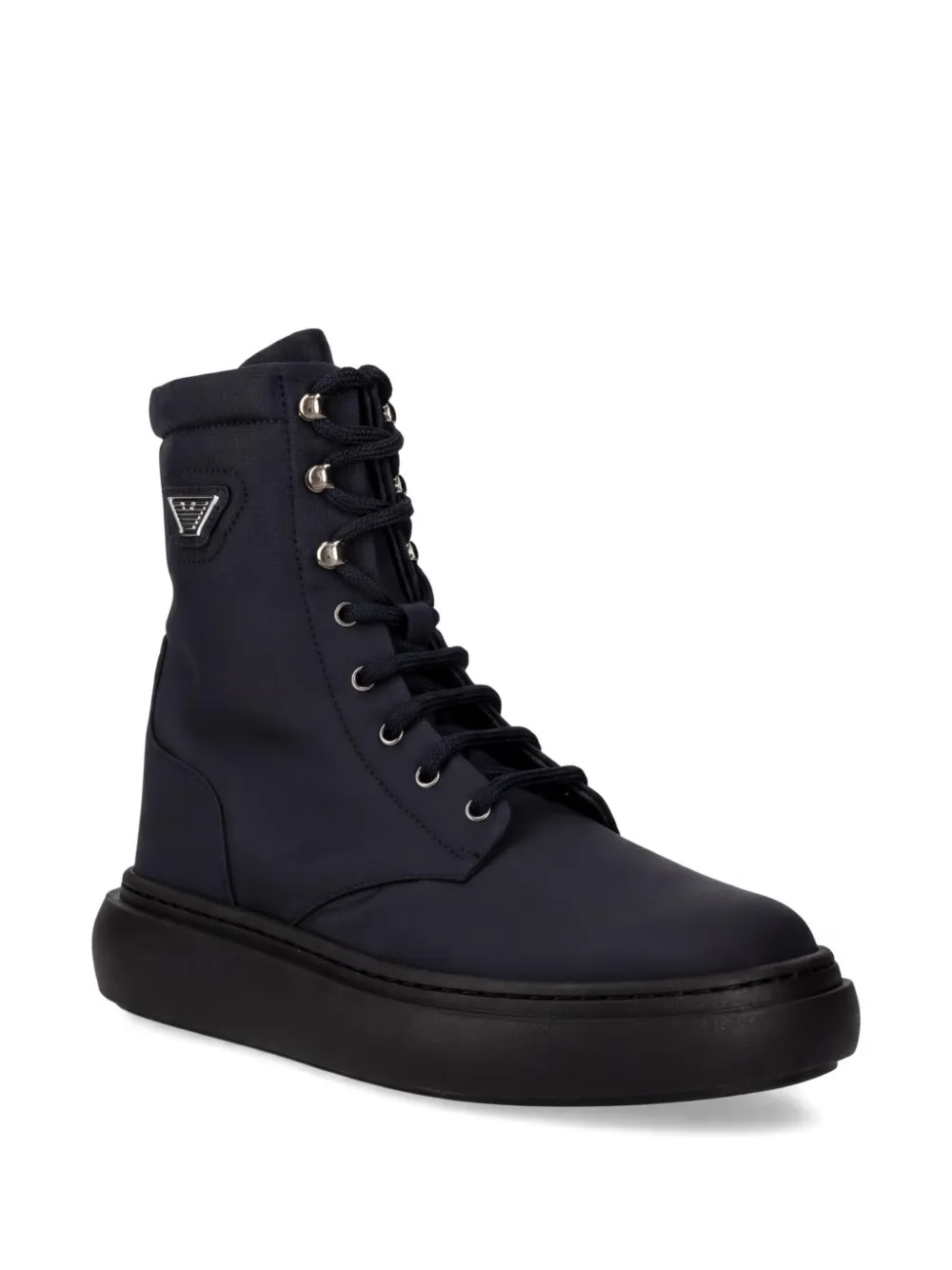 Emporio Armani Kids Stivali con logo - Blu