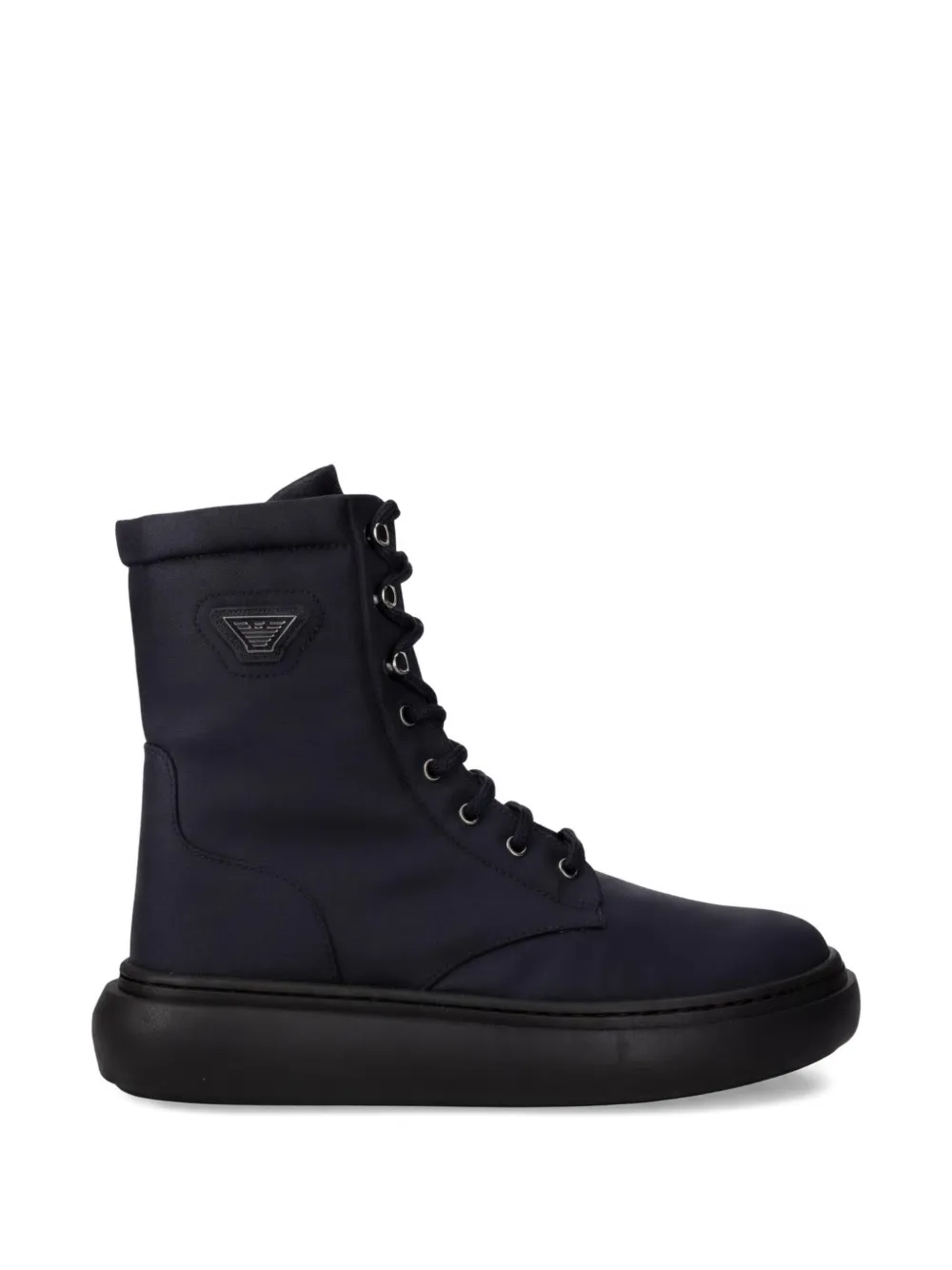 Emporio Armani Kids Veterlaarzen met logo-detail Blauw