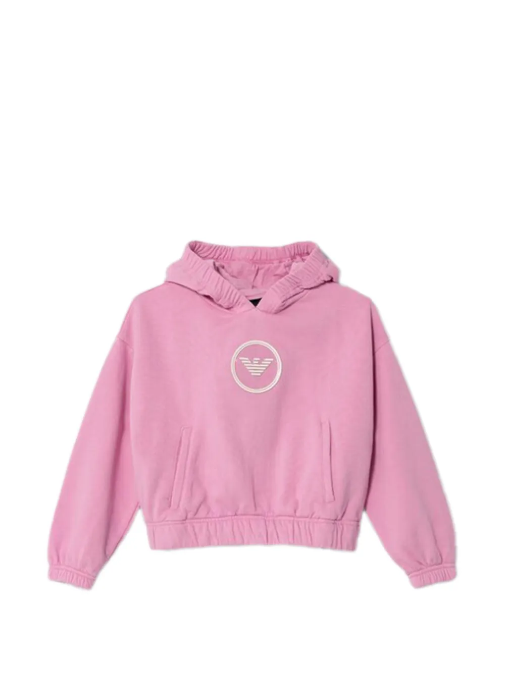 Emporio Armani Kids logo hoodie - Pink