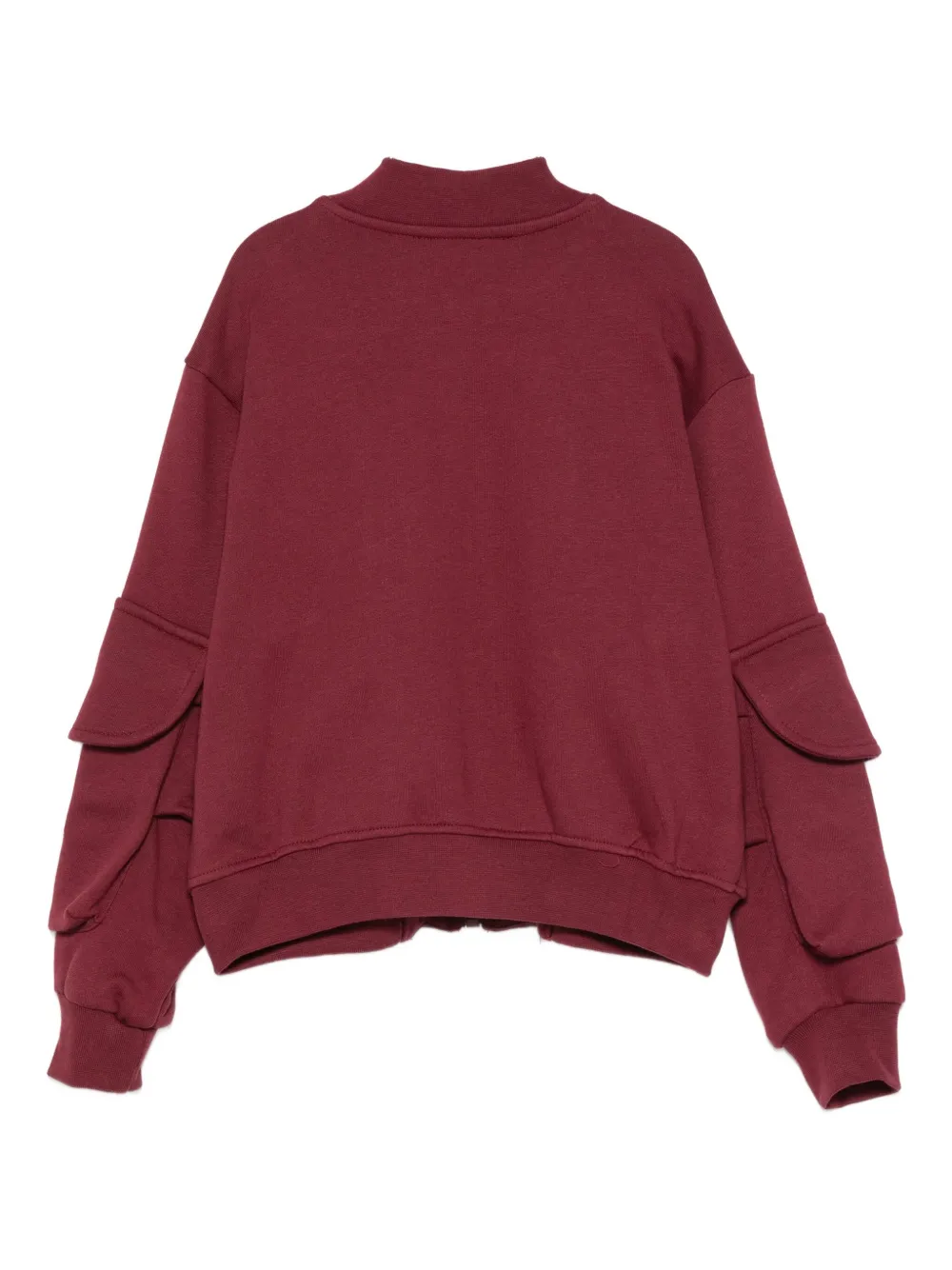 MSGM Kids patch-pocket bomber jacket Rood