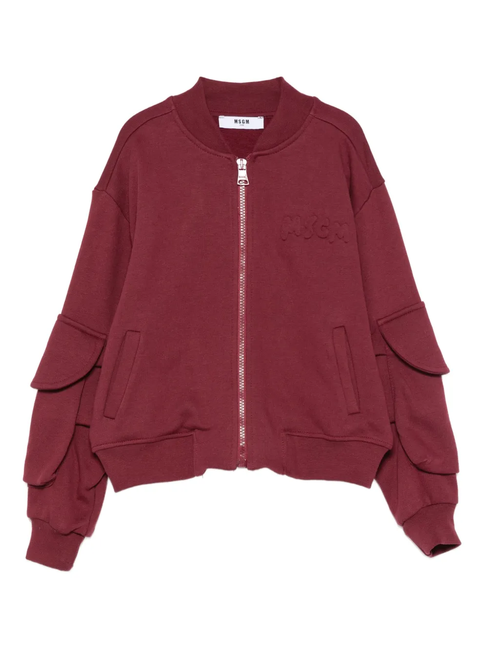 MSGM Kids Bomberjack met capuchon Rood