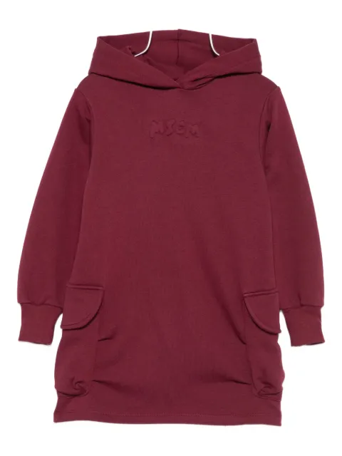MSGM Kids hooded flap-pocket dress