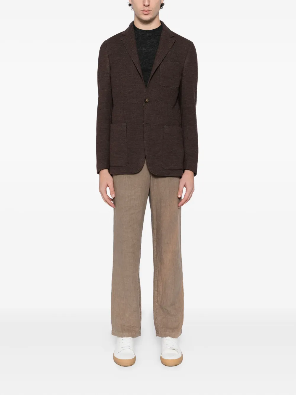 Canali single-breasted knitted blazer | Blazers | Image 2