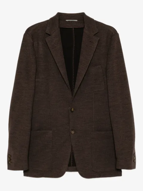 Canali blazer en maille à simple boutonnage